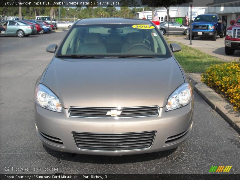 Amber Bronze Metallic / Neutral Beige 2007 Chevrolet Impala LT