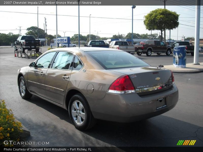 Amber Bronze Metallic / Neutral Beige 2007 Chevrolet Impala LT