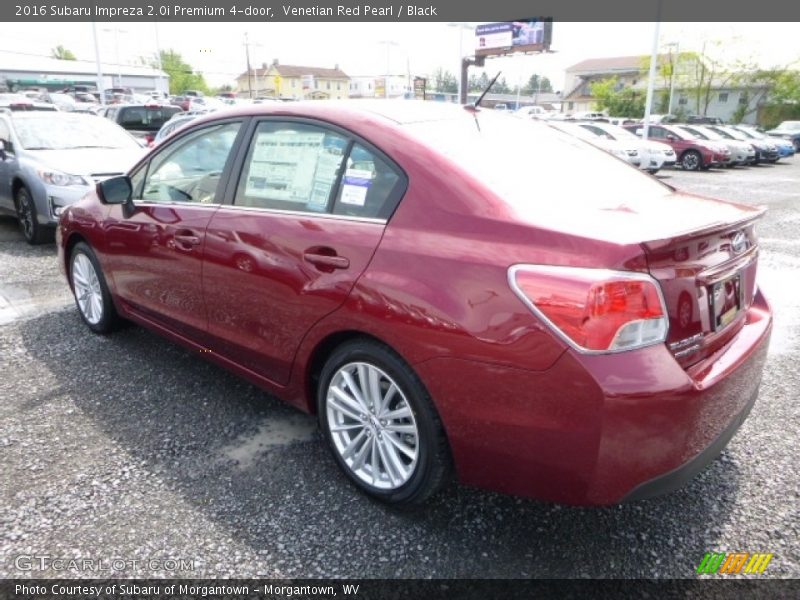 Venetian Red Pearl / Black 2016 Subaru Impreza 2.0i Premium 4-door