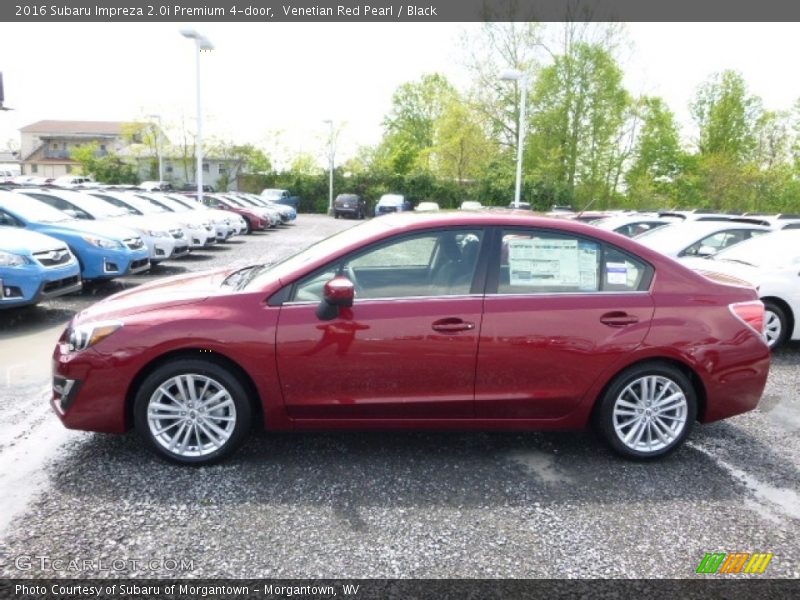Venetian Red Pearl / Black 2016 Subaru Impreza 2.0i Premium 4-door