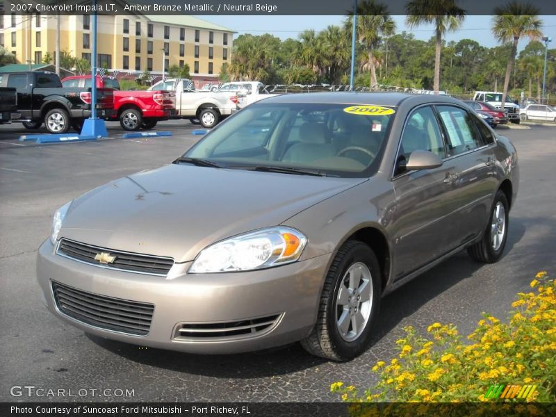 Amber Bronze Metallic / Neutral Beige 2007 Chevrolet Impala LT