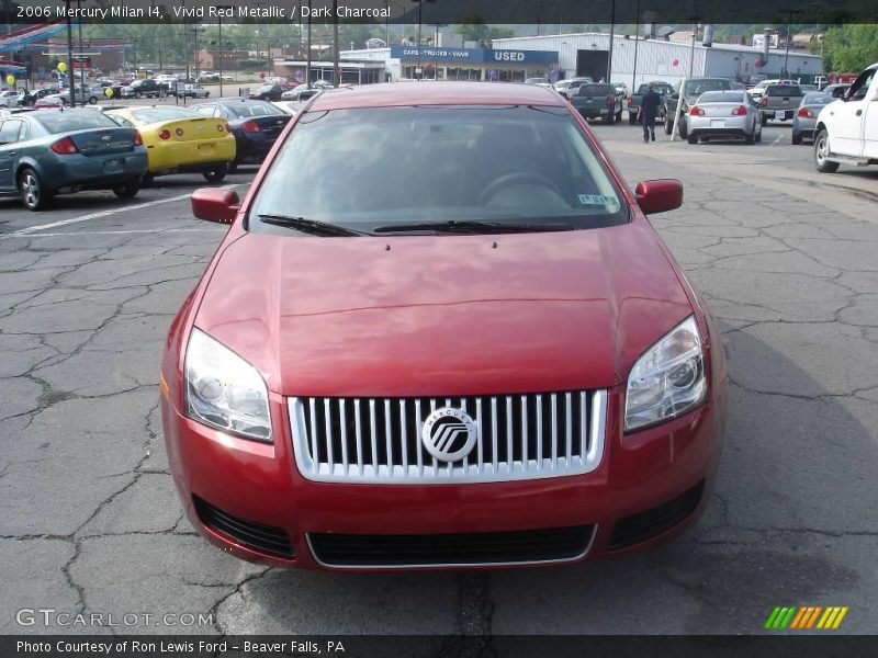 Vivid Red Metallic / Dark Charcoal 2006 Mercury Milan I4