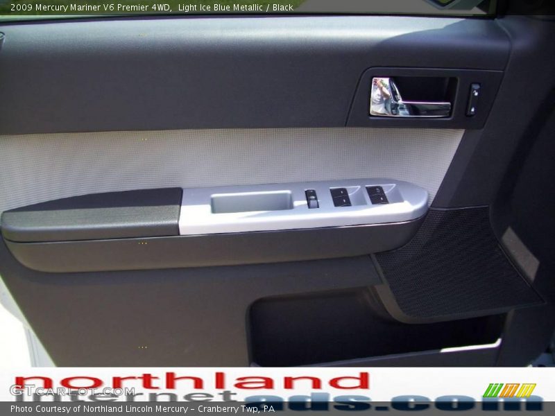Light Ice Blue Metallic / Black 2009 Mercury Mariner V6 Premier 4WD