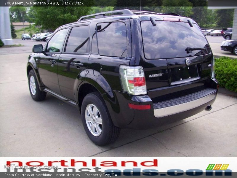 Black / Black 2009 Mercury Mariner V6 4WD