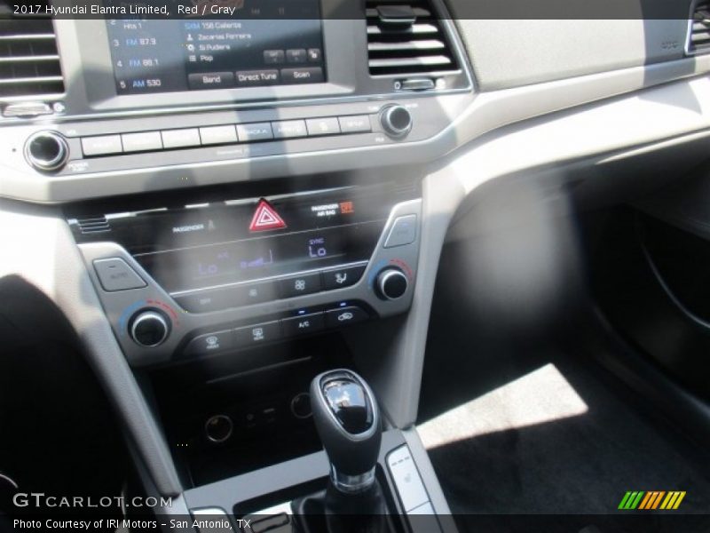 Red / Gray 2017 Hyundai Elantra Limited