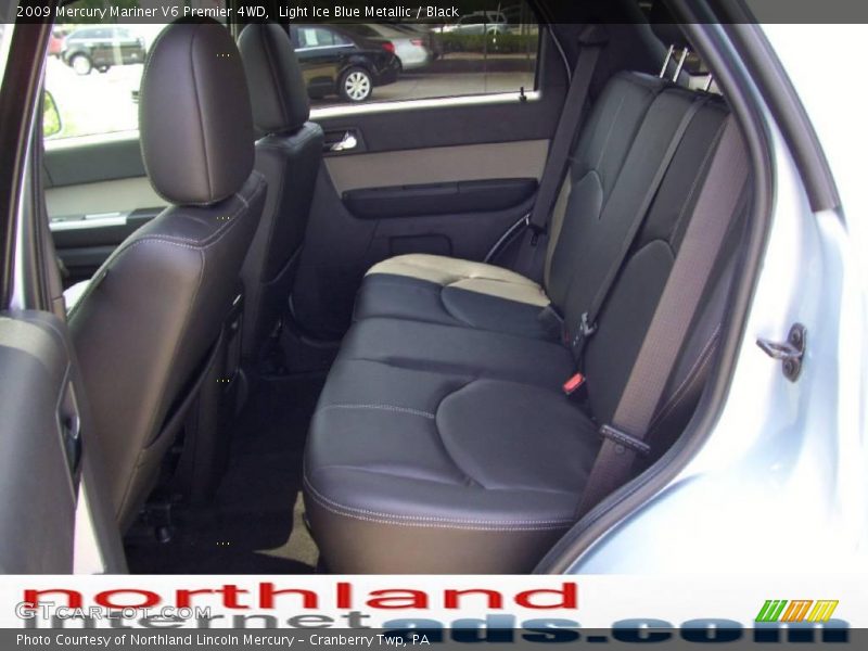 Light Ice Blue Metallic / Black 2009 Mercury Mariner V6 Premier 4WD