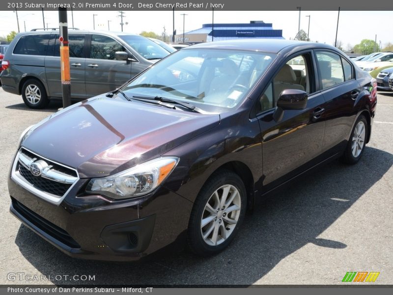 Deep Cherry Red Pearl / Ivory 2013 Subaru Impreza 2.0i Premium 4 Door