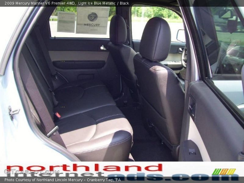 Light Ice Blue Metallic / Black 2009 Mercury Mariner V6 Premier 4WD