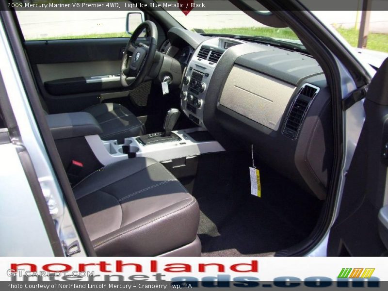 Light Ice Blue Metallic / Black 2009 Mercury Mariner V6 Premier 4WD
