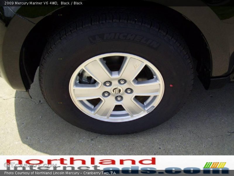 Black / Black 2009 Mercury Mariner V6 4WD
