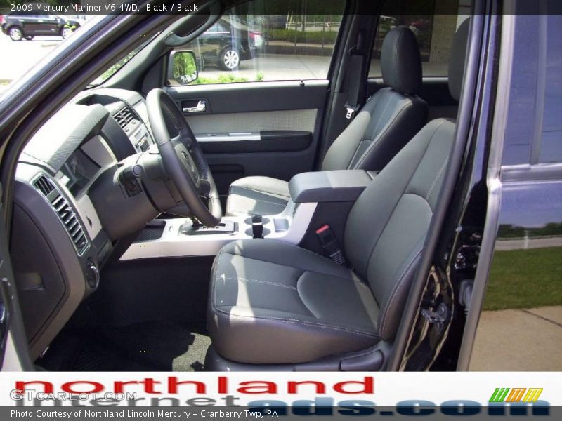 Black / Black 2009 Mercury Mariner V6 4WD