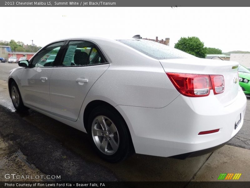 Summit White / Jet Black/Titanium 2013 Chevrolet Malibu LS