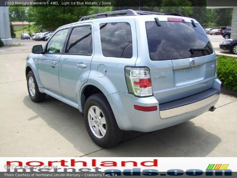 Light Ice Blue Metallic / Stone 2009 Mercury Mariner V6 4WD