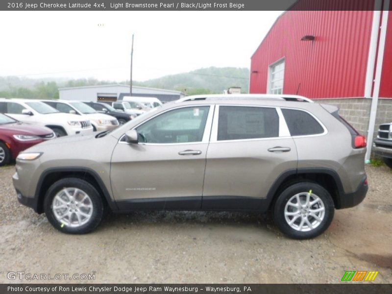 Light Brownstone Pearl / Black/Light Frost Beige 2016 Jeep Cherokee Latitude 4x4