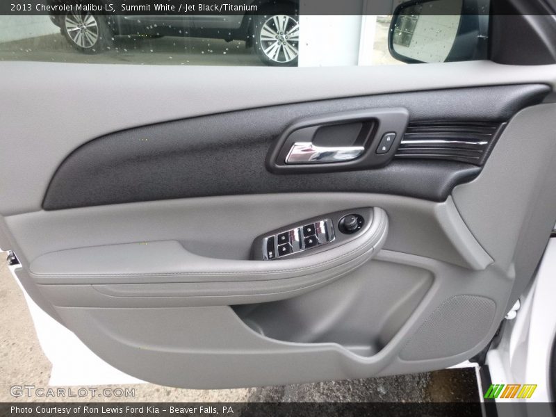 Summit White / Jet Black/Titanium 2013 Chevrolet Malibu LS