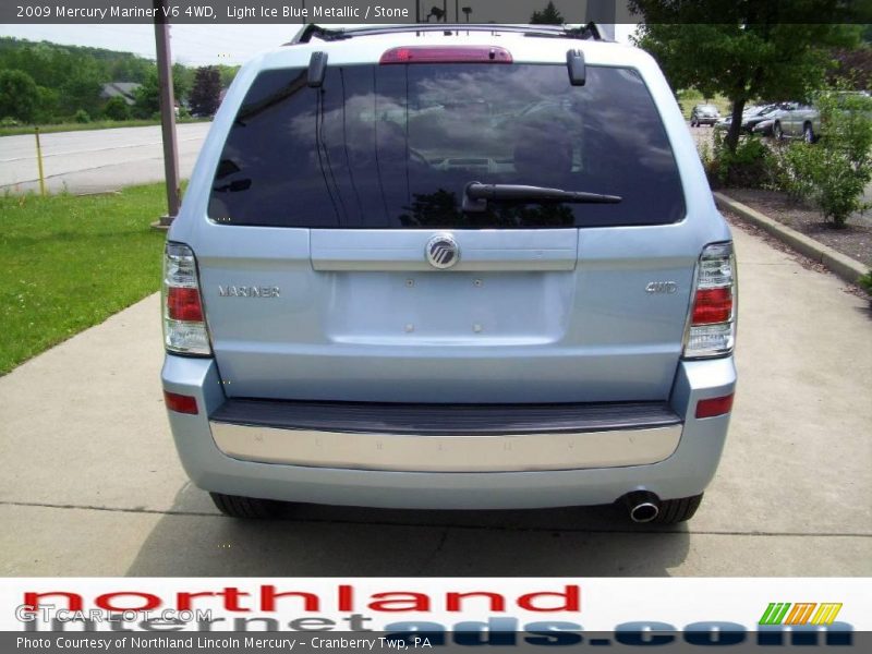 Light Ice Blue Metallic / Stone 2009 Mercury Mariner V6 4WD