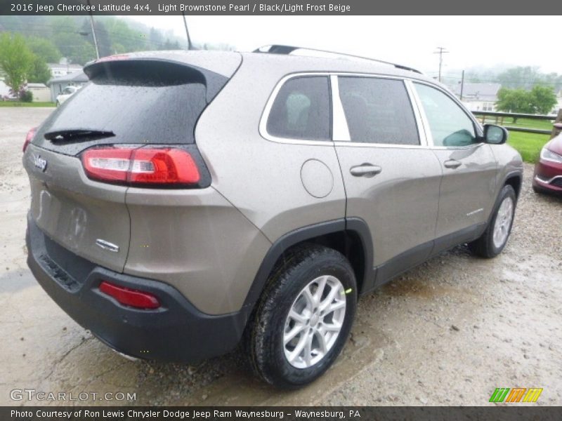 Light Brownstone Pearl / Black/Light Frost Beige 2016 Jeep Cherokee Latitude 4x4