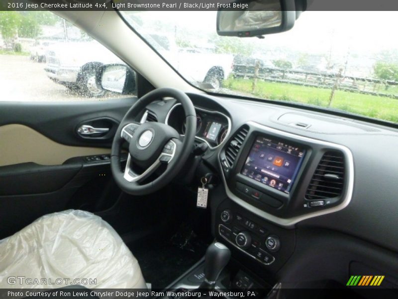 Light Brownstone Pearl / Black/Light Frost Beige 2016 Jeep Cherokee Latitude 4x4