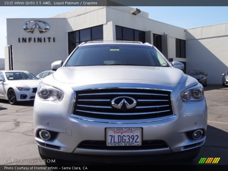 Liquid Platinum / Graphite 2015 Infiniti QX60 3.5 AWD