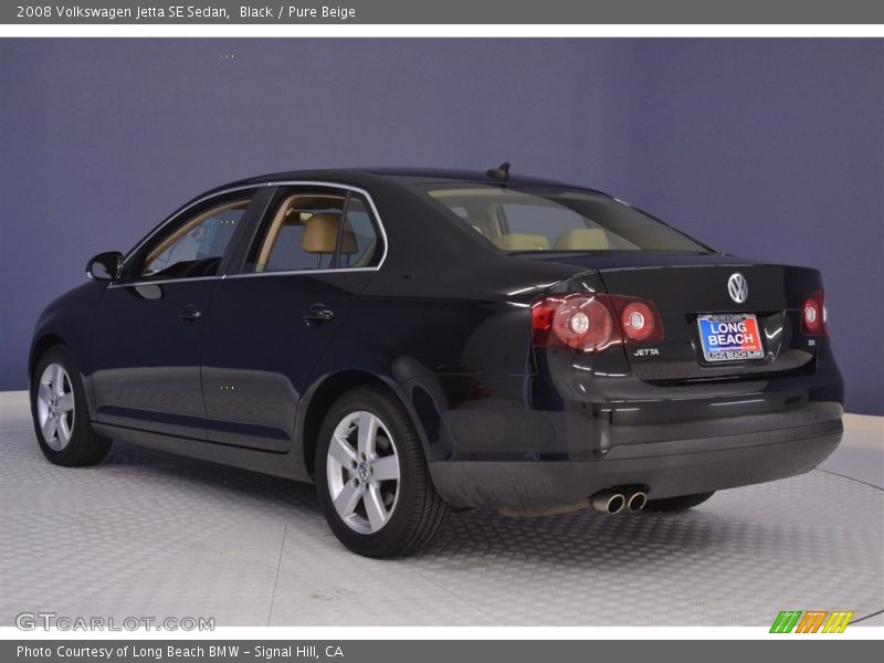 Black / Pure Beige 2008 Volkswagen Jetta SE Sedan