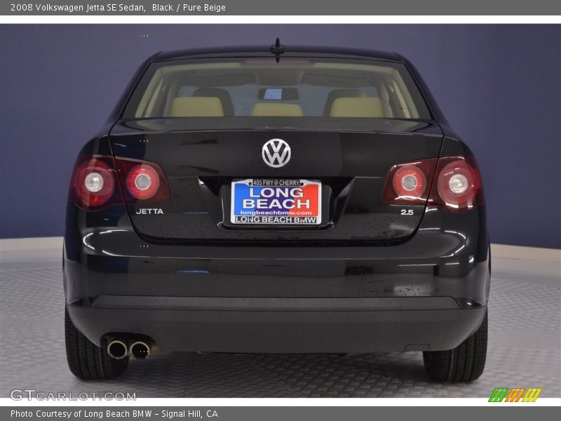 Black / Pure Beige 2008 Volkswagen Jetta SE Sedan