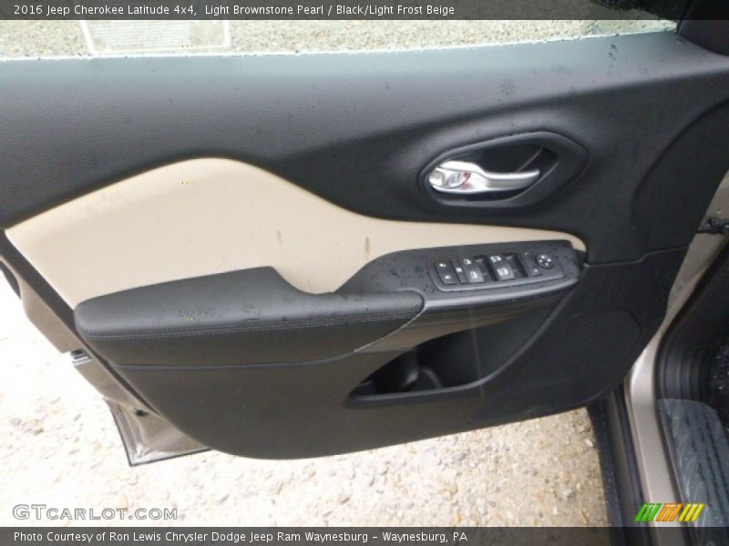 Light Brownstone Pearl / Black/Light Frost Beige 2016 Jeep Cherokee Latitude 4x4