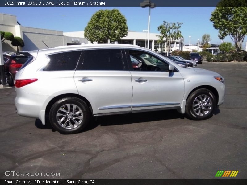 Liquid Platinum / Graphite 2015 Infiniti QX60 3.5 AWD