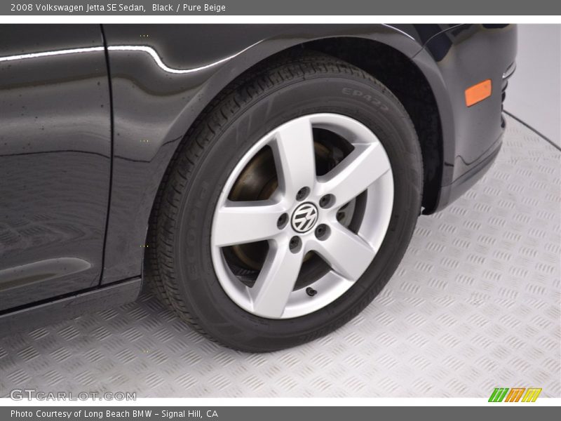 Black / Pure Beige 2008 Volkswagen Jetta SE Sedan