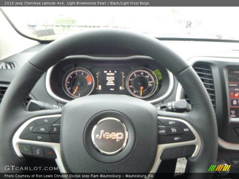Light Brownstone Pearl / Black/Light Frost Beige 2016 Jeep Cherokee Latitude 4x4