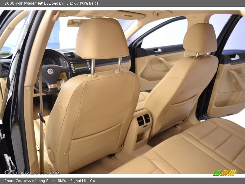 Black / Pure Beige 2008 Volkswagen Jetta SE Sedan