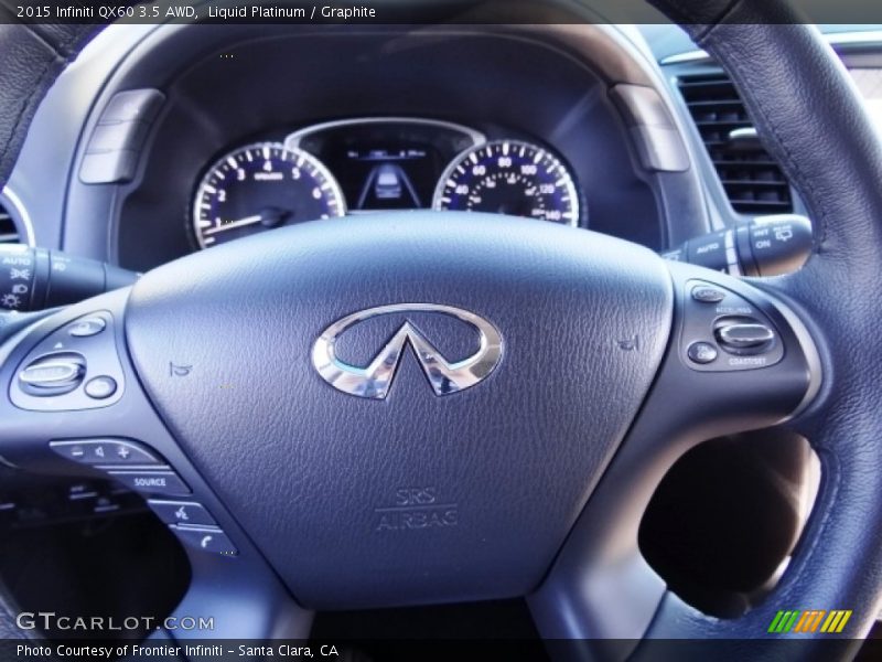 Liquid Platinum / Graphite 2015 Infiniti QX60 3.5 AWD