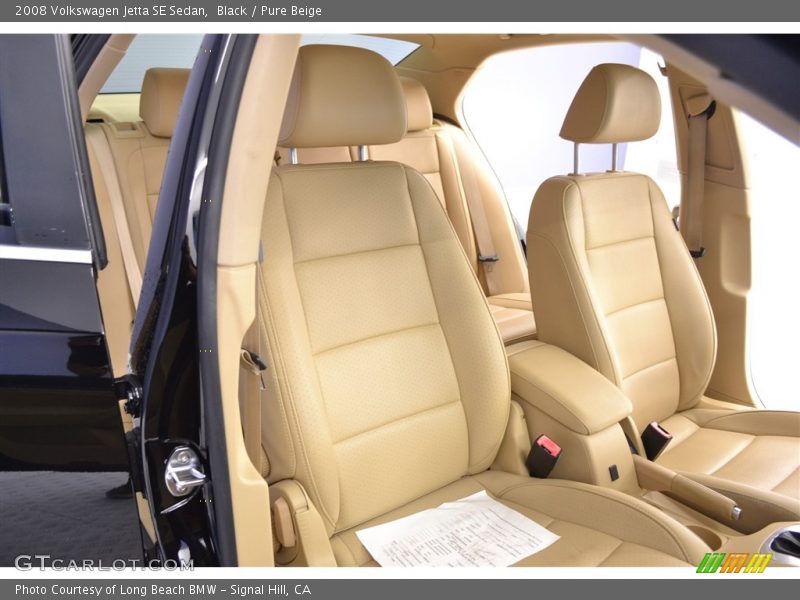 Black / Pure Beige 2008 Volkswagen Jetta SE Sedan