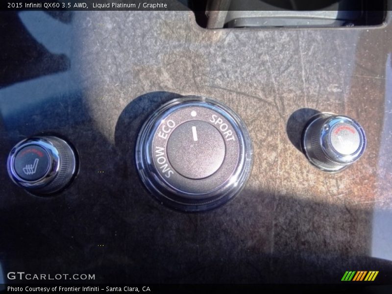 Liquid Platinum / Graphite 2015 Infiniti QX60 3.5 AWD