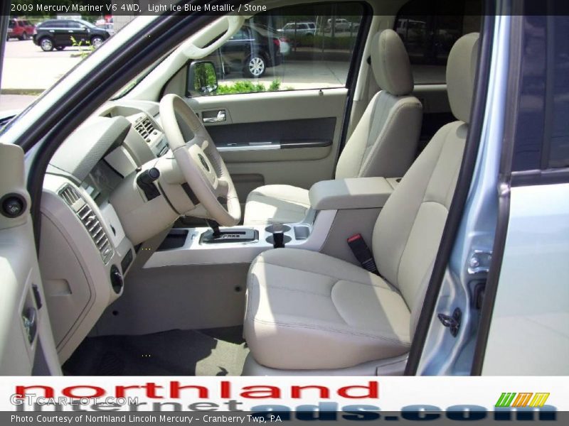 Light Ice Blue Metallic / Stone 2009 Mercury Mariner V6 4WD
