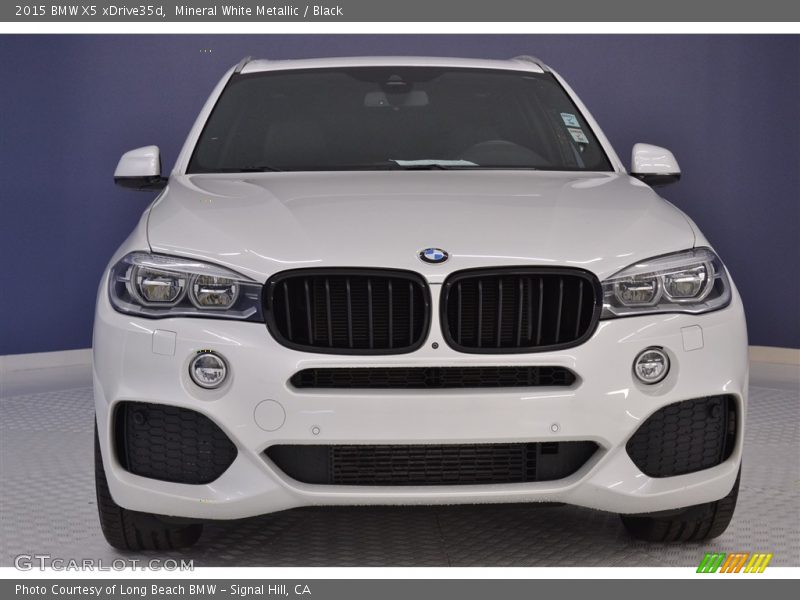 Mineral White Metallic / Black 2015 BMW X5 xDrive35d