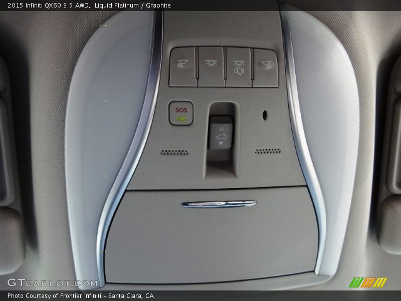 Liquid Platinum / Graphite 2015 Infiniti QX60 3.5 AWD
