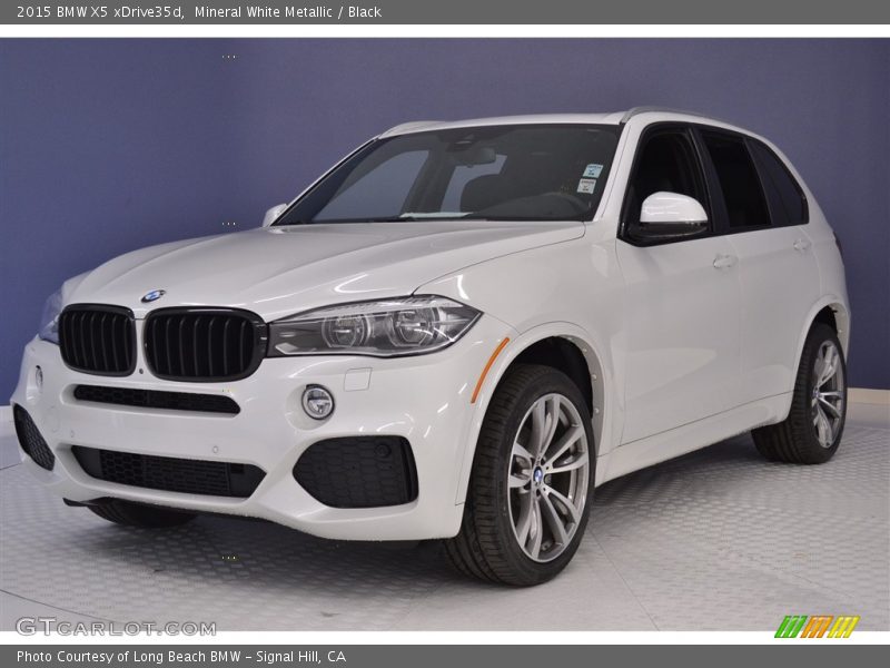 Mineral White Metallic / Black 2015 BMW X5 xDrive35d