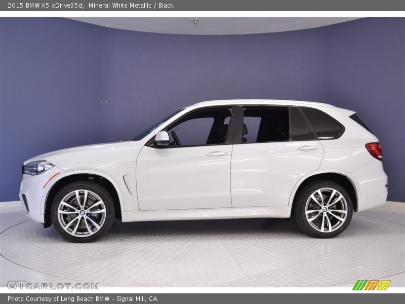 Mineral White Metallic / Black 2015 BMW X5 xDrive35d