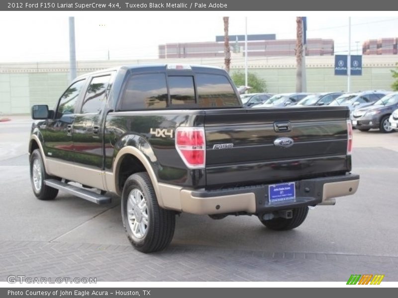 Tuxedo Black Metallic / Pale Adobe 2012 Ford F150 Lariat SuperCrew 4x4