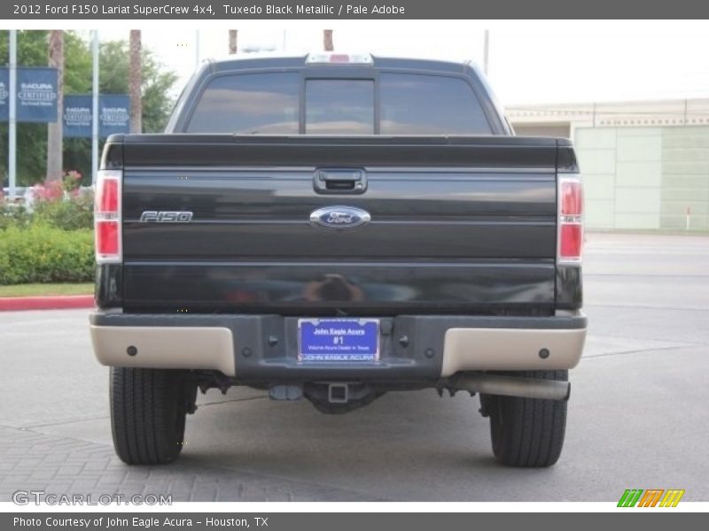 Tuxedo Black Metallic / Pale Adobe 2012 Ford F150 Lariat SuperCrew 4x4