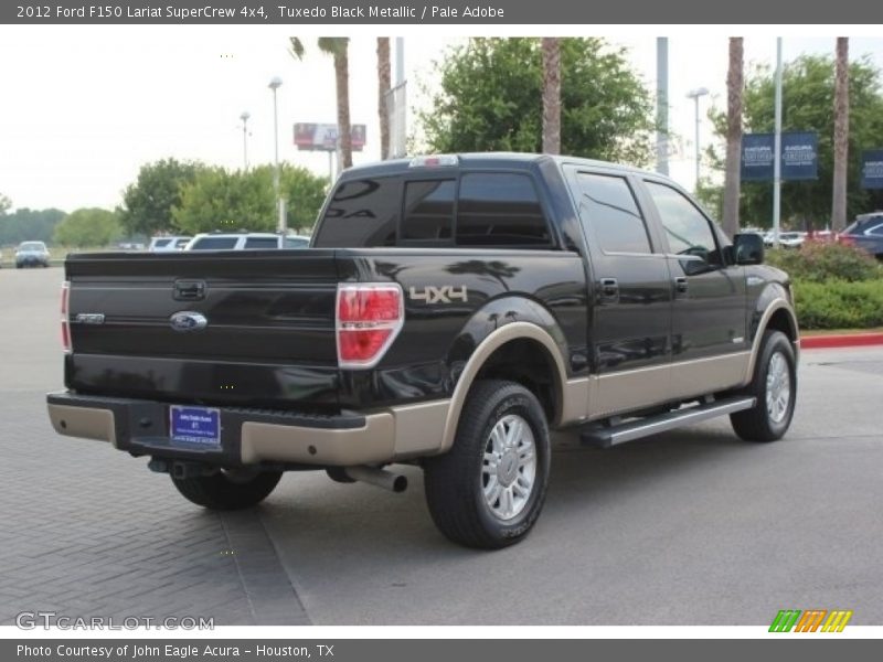 Tuxedo Black Metallic / Pale Adobe 2012 Ford F150 Lariat SuperCrew 4x4