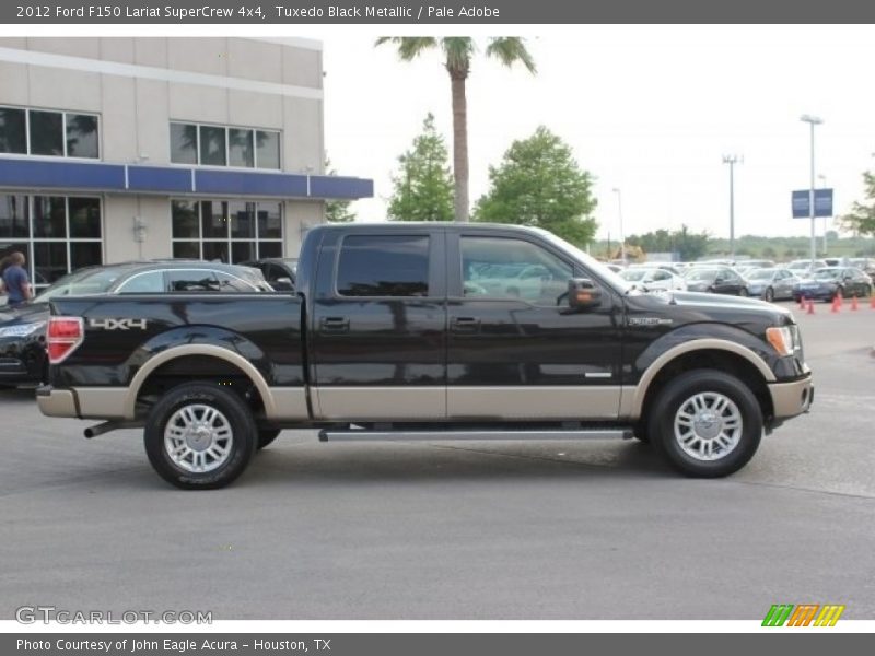 Tuxedo Black Metallic / Pale Adobe 2012 Ford F150 Lariat SuperCrew 4x4