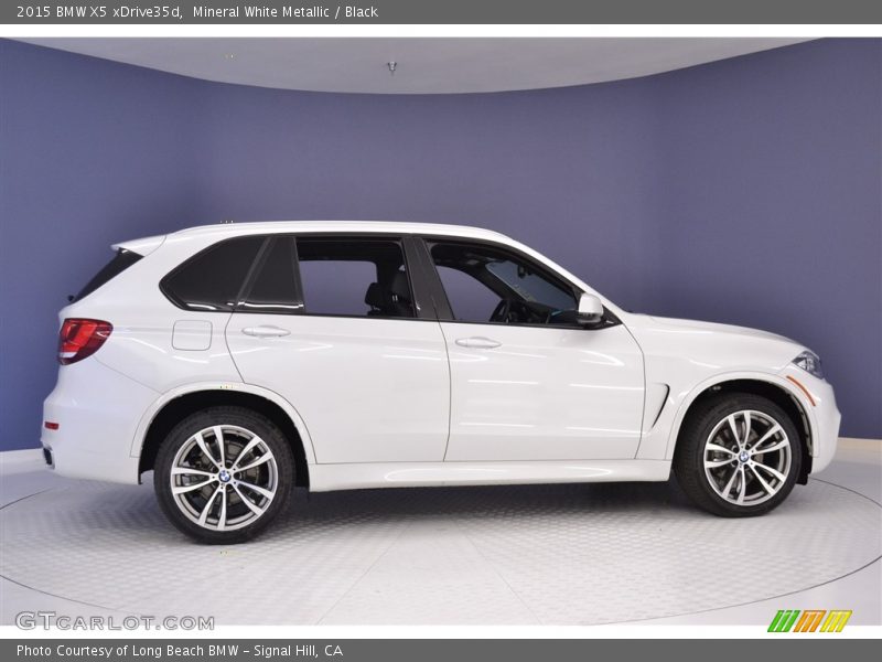 Mineral White Metallic / Black 2015 BMW X5 xDrive35d