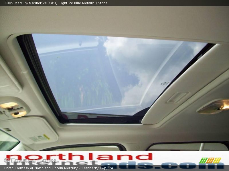 Light Ice Blue Metallic / Stone 2009 Mercury Mariner V6 4WD