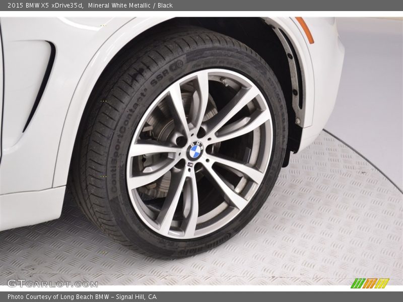 Mineral White Metallic / Black 2015 BMW X5 xDrive35d