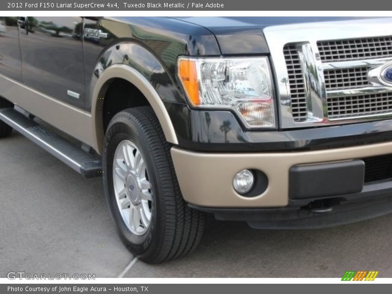 Tuxedo Black Metallic / Pale Adobe 2012 Ford F150 Lariat SuperCrew 4x4