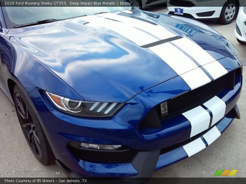 Deep Impact Blue Metallic / Ebony 2016 Ford Mustang Shelby GT350