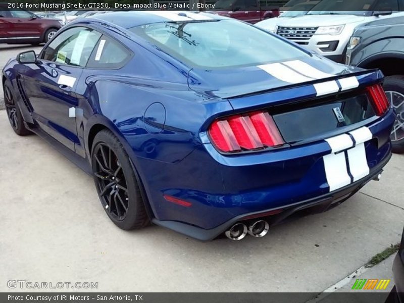  2016 Mustang Shelby GT350 Deep Impact Blue Metallic