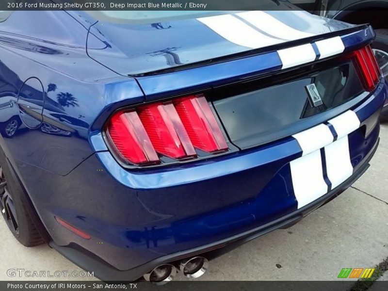 Deep Impact Blue Metallic / Ebony 2016 Ford Mustang Shelby GT350