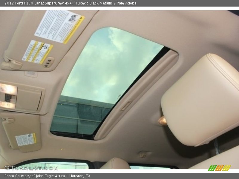 Tuxedo Black Metallic / Pale Adobe 2012 Ford F150 Lariat SuperCrew 4x4